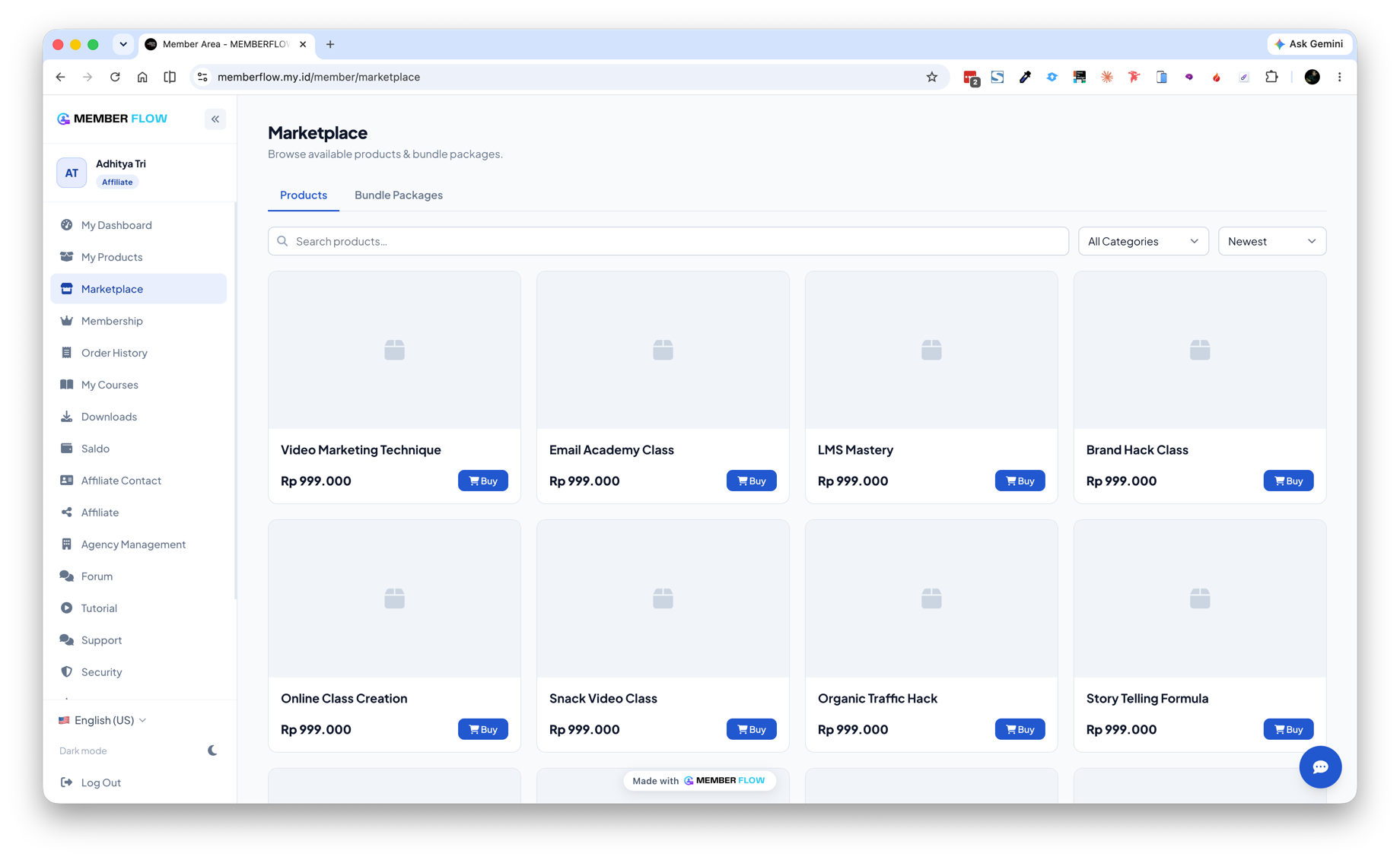 Marketplace / Katalog
