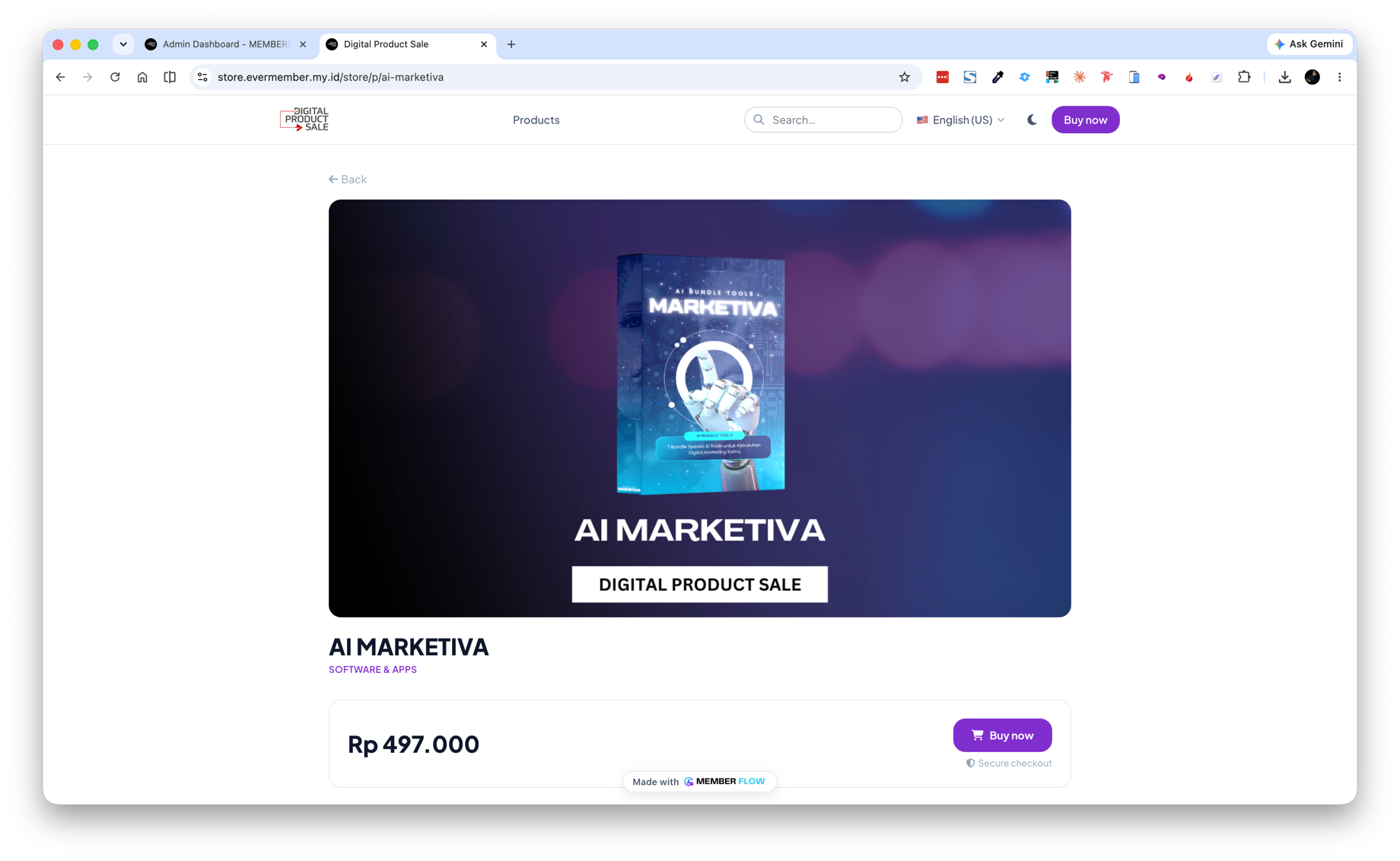 Dark/Light & Multi-bahasa