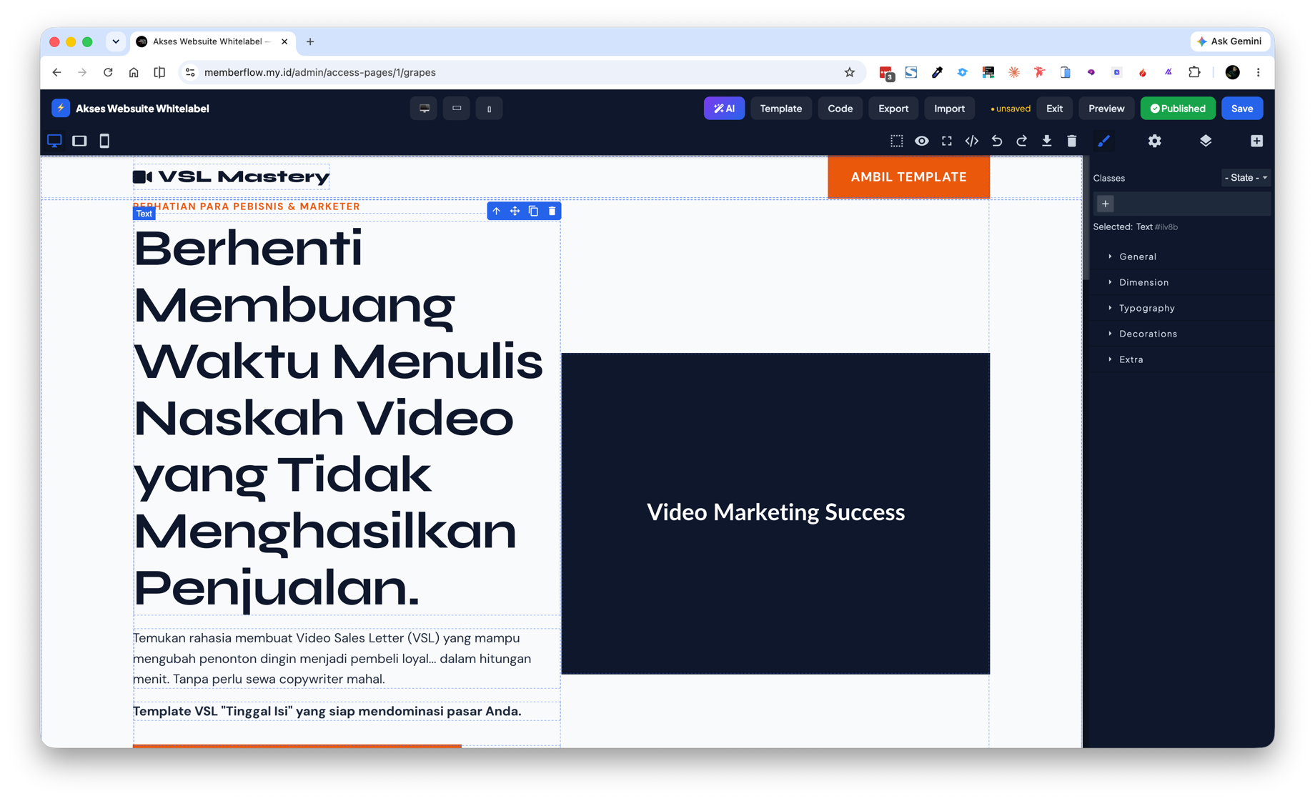 Widget Produk & Checkout